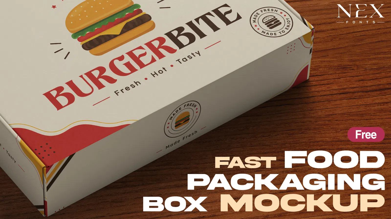 Fast Food Packaging Box Mockup preview