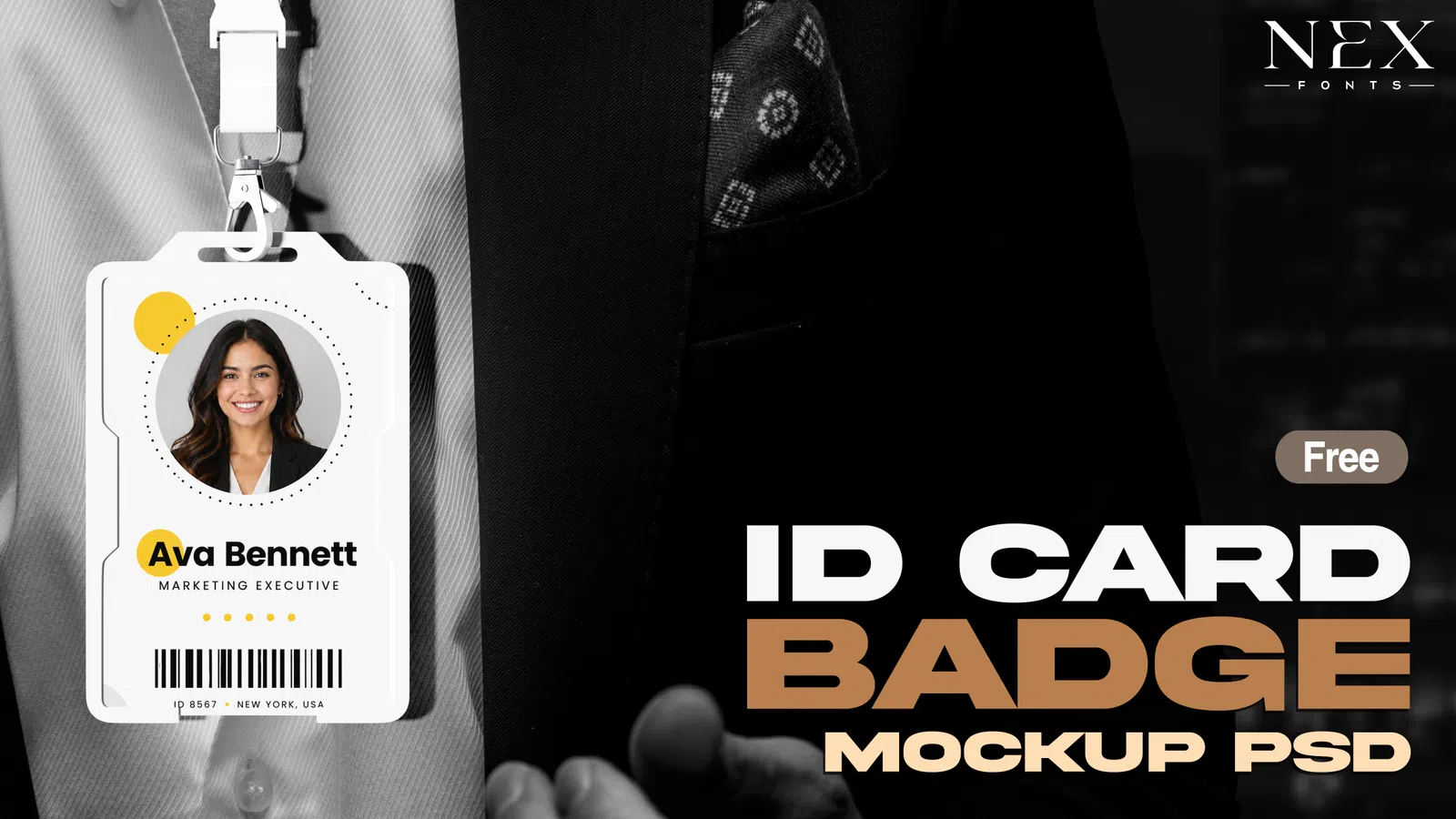 ID Card Badge Mockup preview