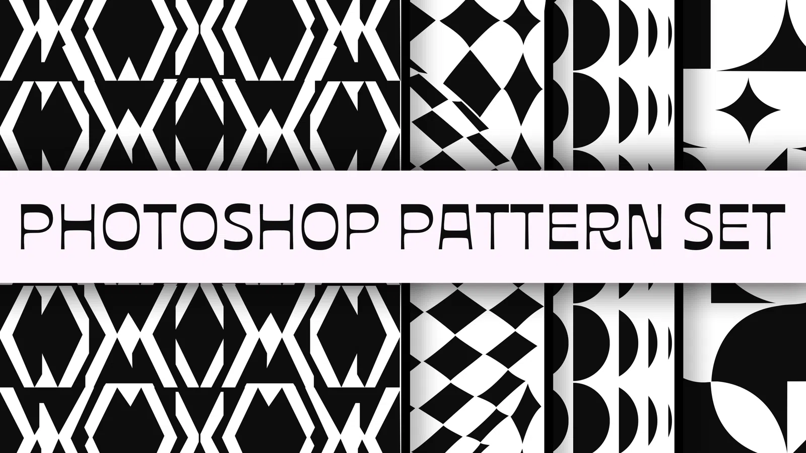 Geometric Photoshop Pattern Set preview