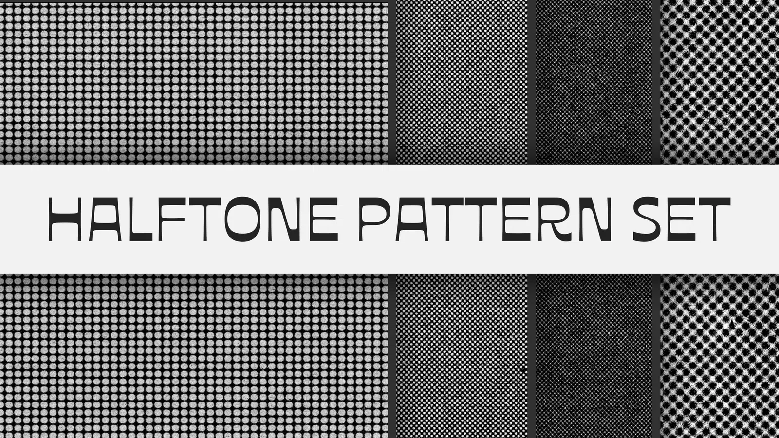 Halftone Comic Pattern Set preview
