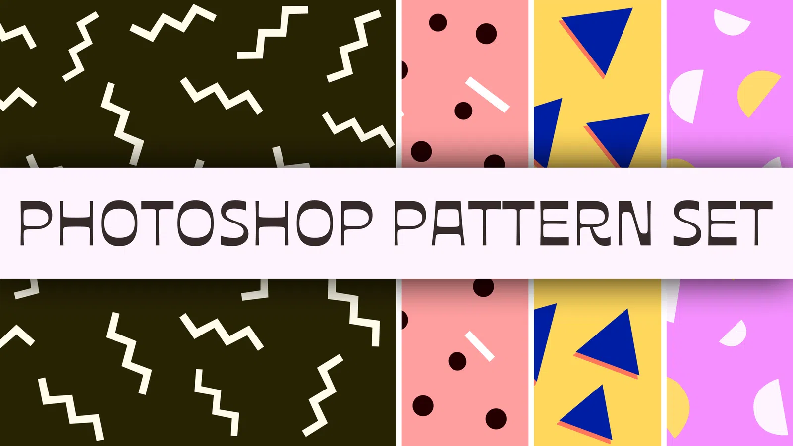 Memphis Photoshop Pattern Set preview