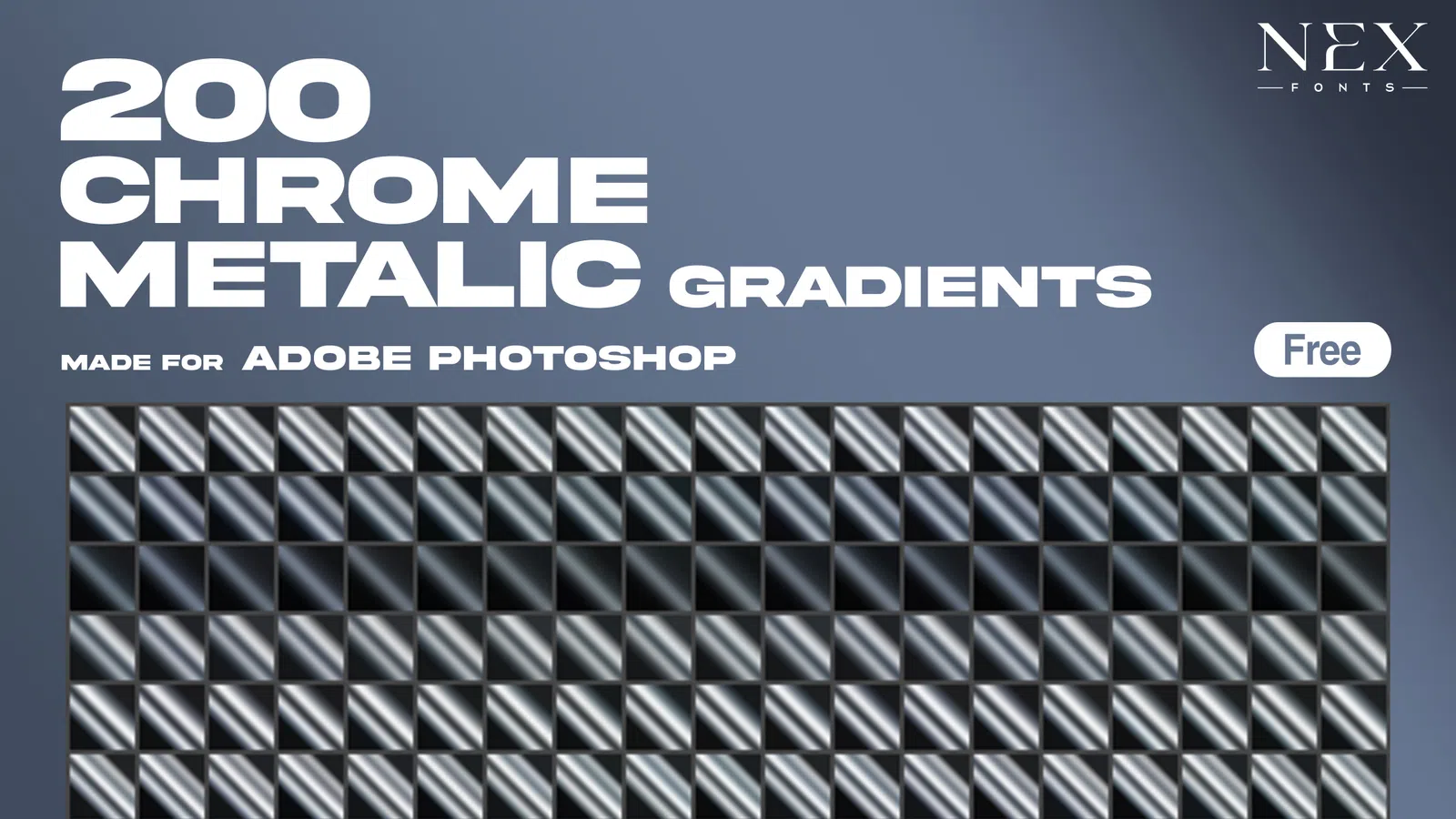 200 Chrome Metallic Gradients Pack preview