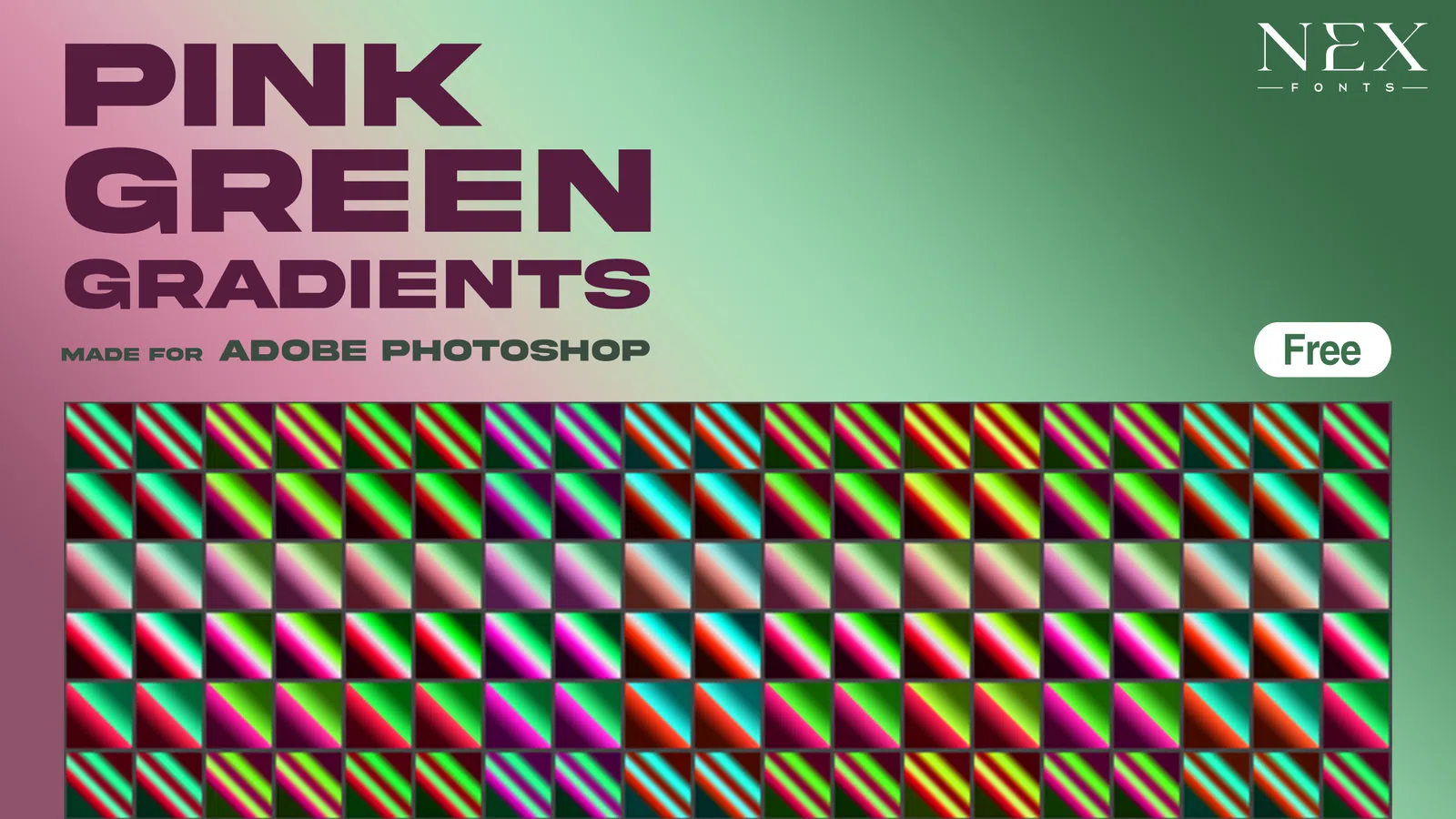 Pink Green Gradients preview