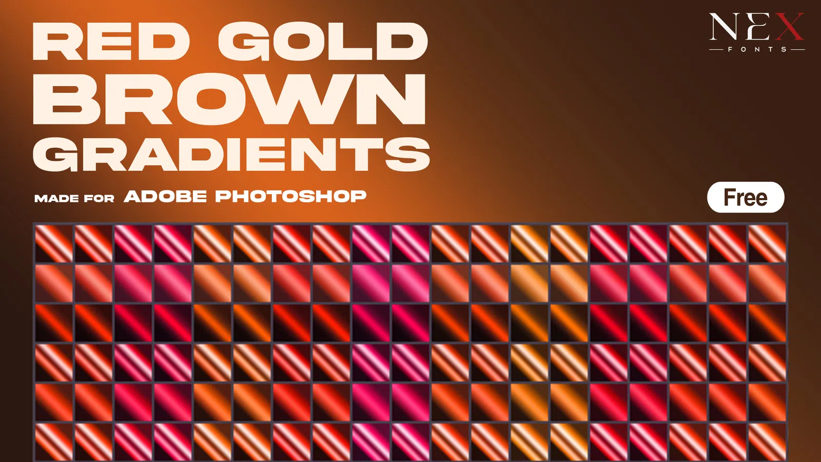 Red Brown Gold Gradients preview